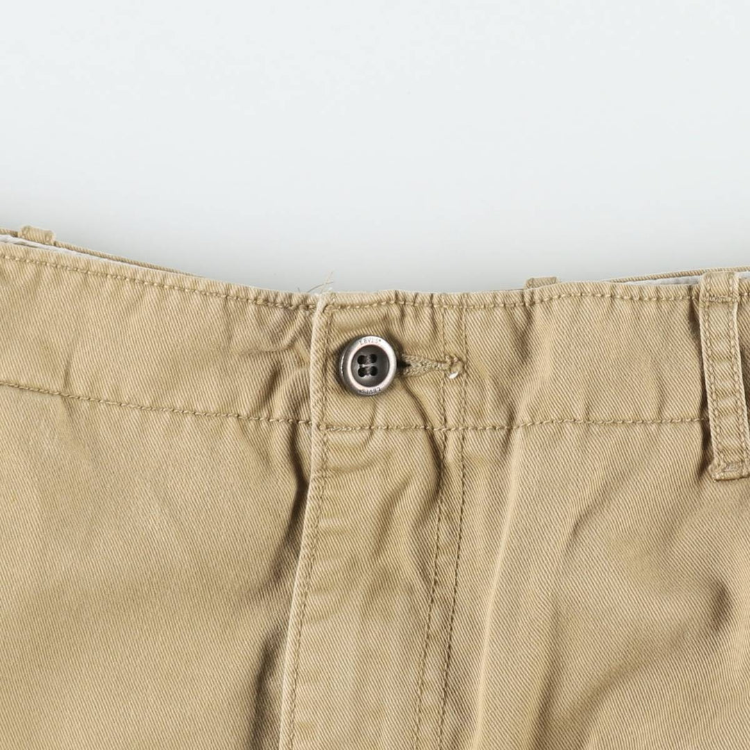 Levi's 12463-0300 Cargo Shorts, Men's Size W37 (approx.) cotton Khaki type beige Vintage Second Hand