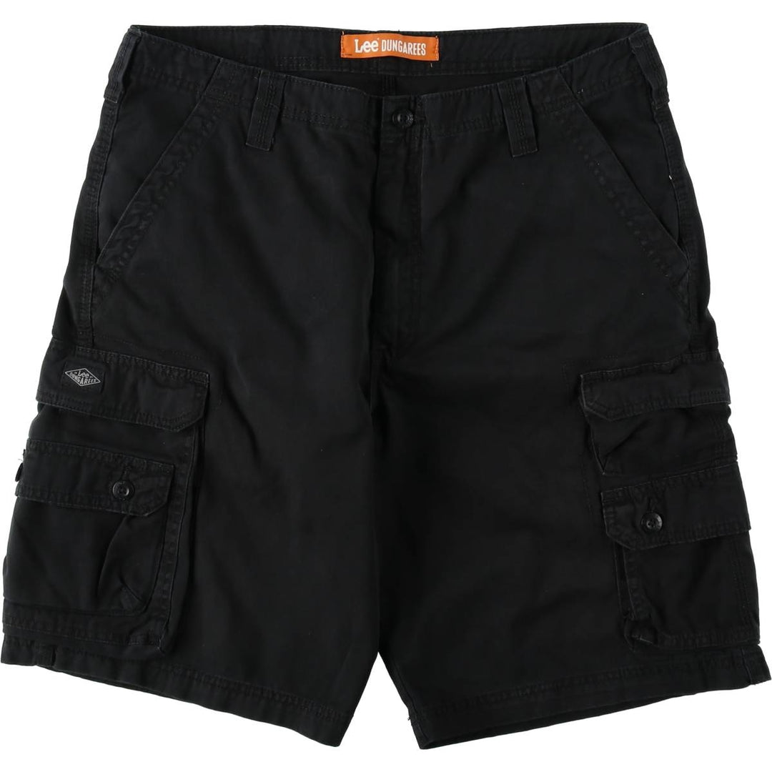 Lee DUNGAREES Cargo Shorts, Men's Size W36 (approx.) cotton black type Vintage Second Hand