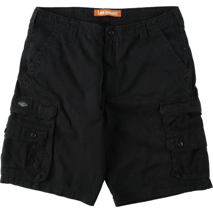 Lee DUNGAREES Cargo Shorts, Men's Size W36 (approx.) cotton black type Vintage Second Hand