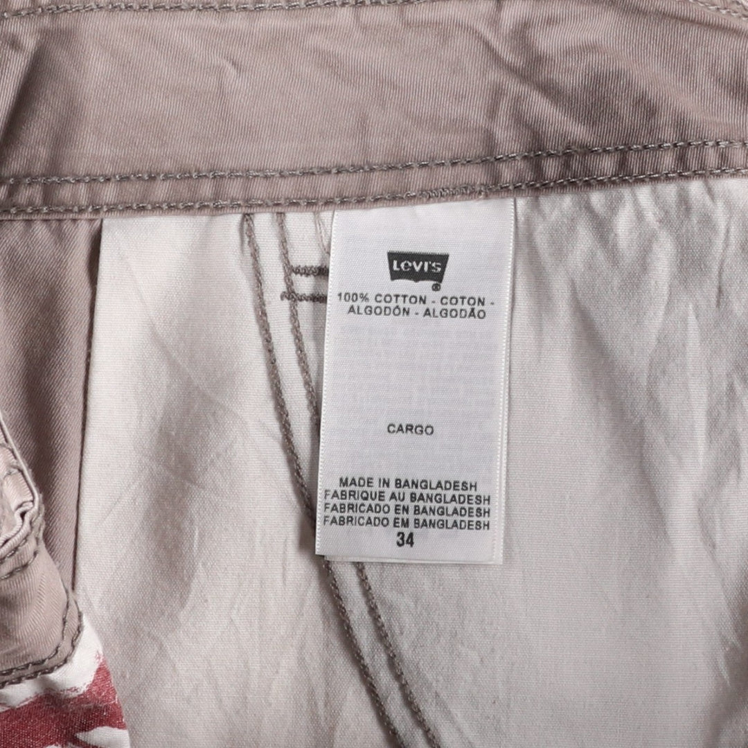 Levi's CARGO Cargo Shorts, Men's Size W34 (approx.) cotton Beige type Vintage Second Hand