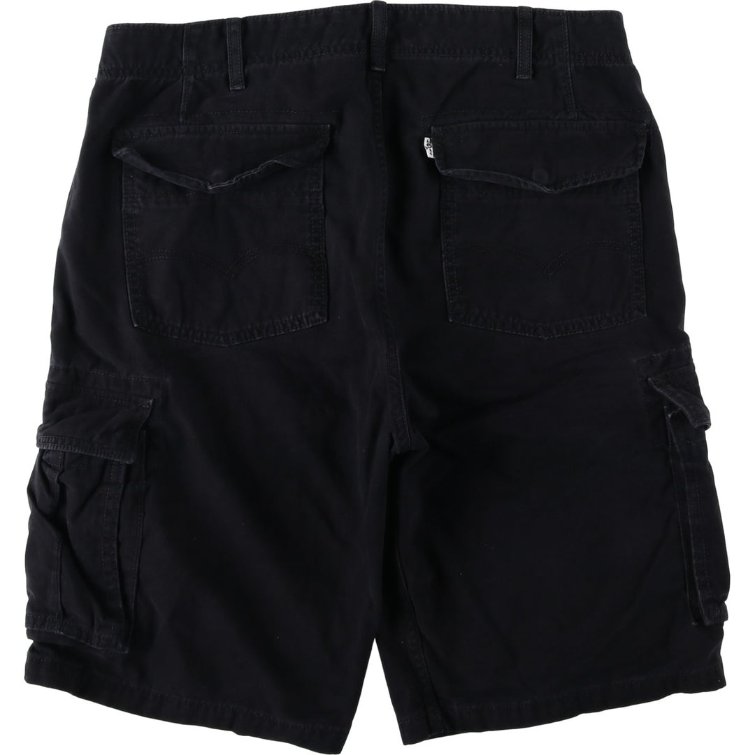 Levi's CARGO Cargo Shorts, Men's Size W36 (approx.) cotton black type Vintage Second Hand