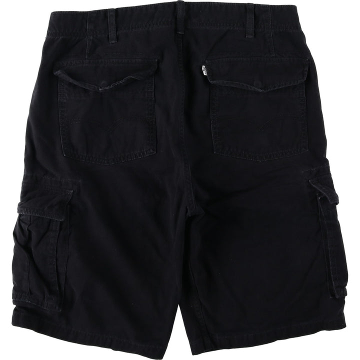 Levi's CARGO Cargo Shorts, Men's Size W36 (approx.) cotton black type Vintage Second Hand