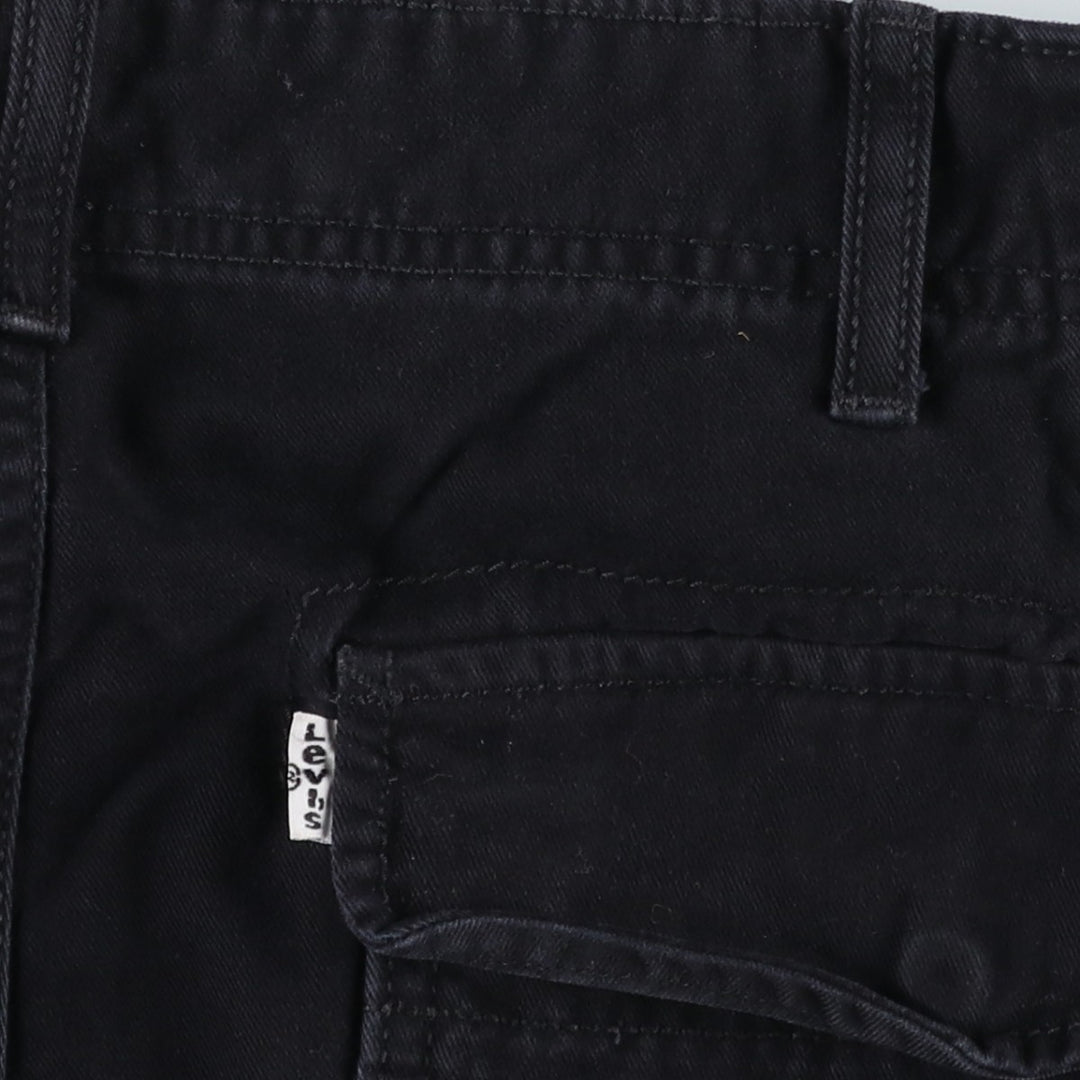 Levi's CARGO Cargo Shorts, Men's Size W36 (approx.) cotton black type Vintage Second Hand