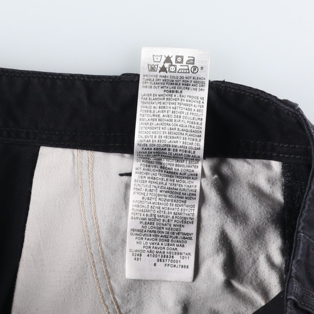 Levi's CARGO Cargo Shorts, Men's Size W36 (approx.) cotton black type Vintage Second Hand