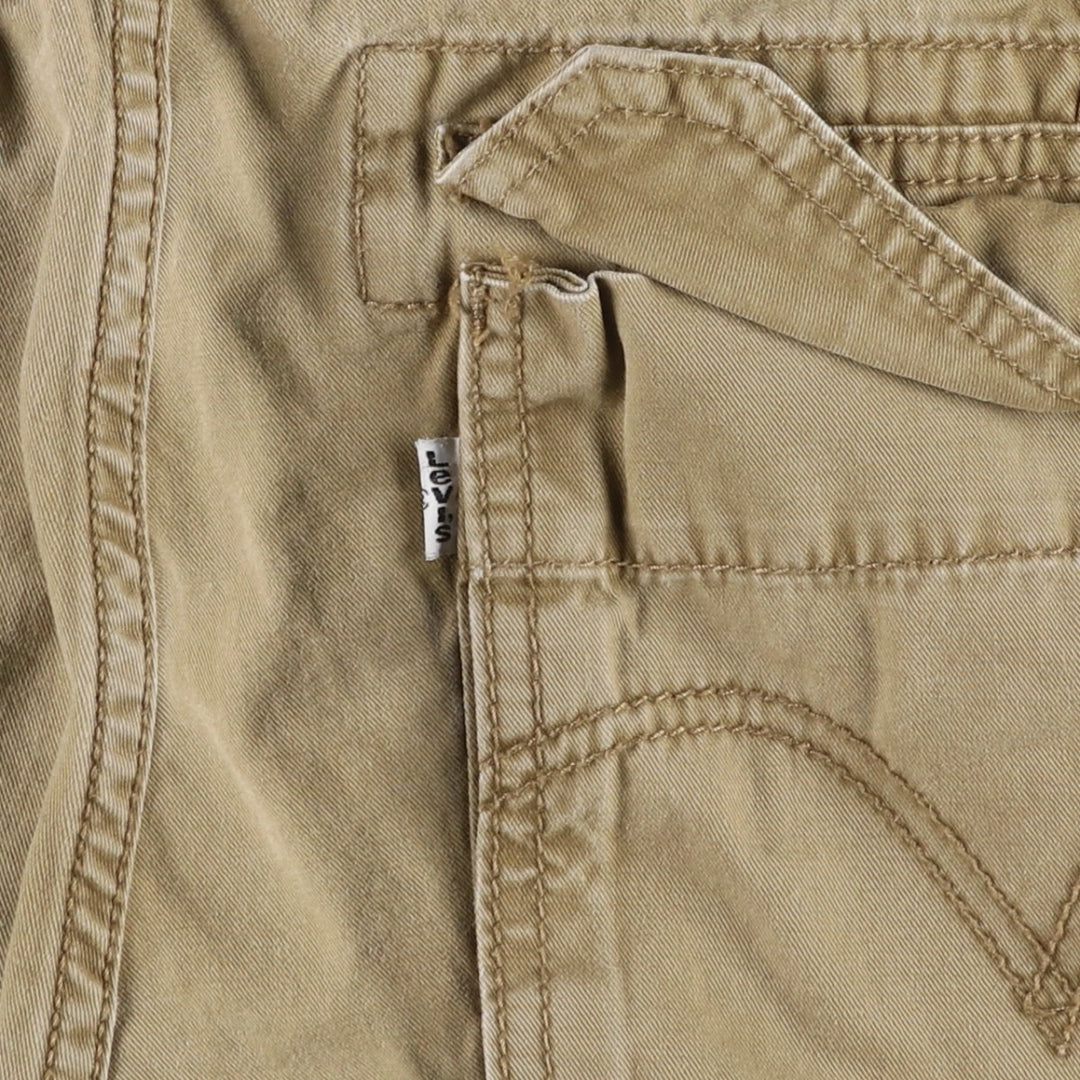 Levi's CARGO Cargo Shorts, Men's Size W34 (approx.) cotton Khaki type Vintage Second Hand