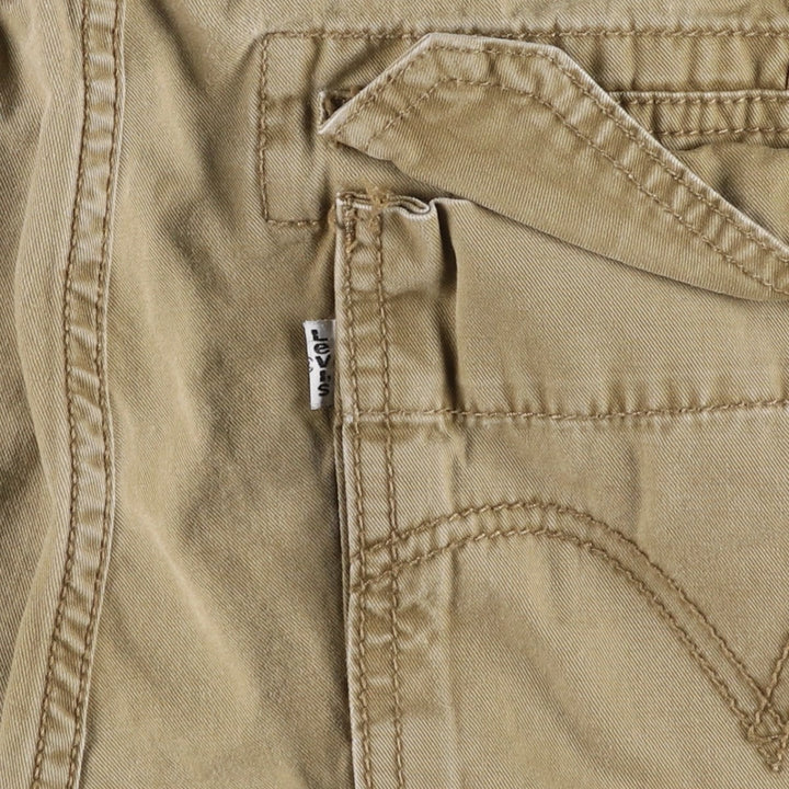 Levi's CARGO Cargo Shorts, Men's Size W34 (approx.) cotton Khaki type Vintage Second Hand