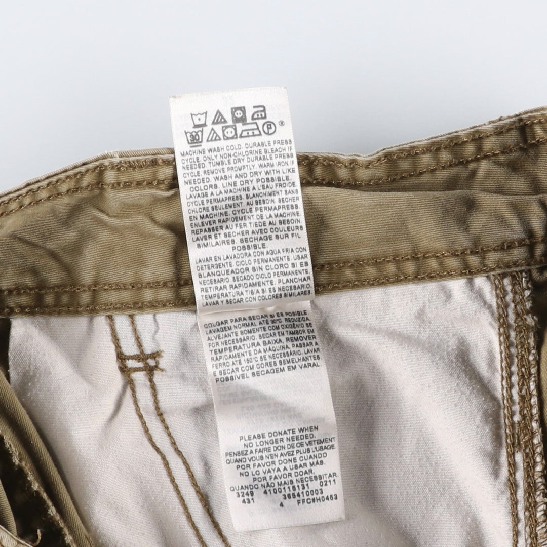 Levi's CARGO Cargo Shorts, Men's Size W34 (approx.) cotton Khaki type Vintage Second Hand