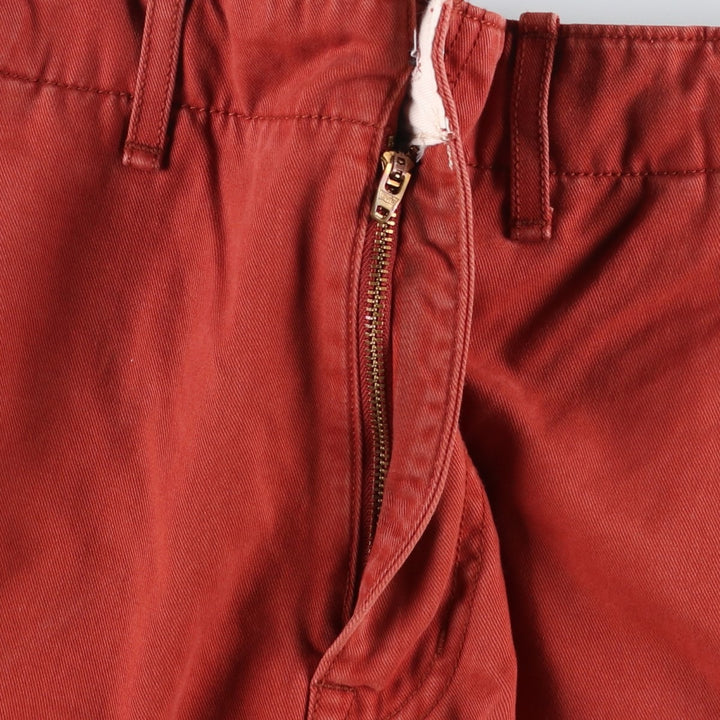 Levi's cargo shorts, men's size W32 (approx.) cotton red type reddish brown Vintage Second Hand
