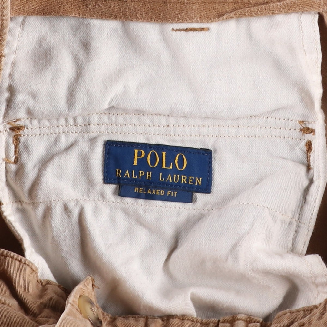 Ralph Lauren POLO RALPH LAUREN RELAXED FIT Cargo Shorts, Men's Size W31 (approx.) cotton Beige type Vintage Second Hand