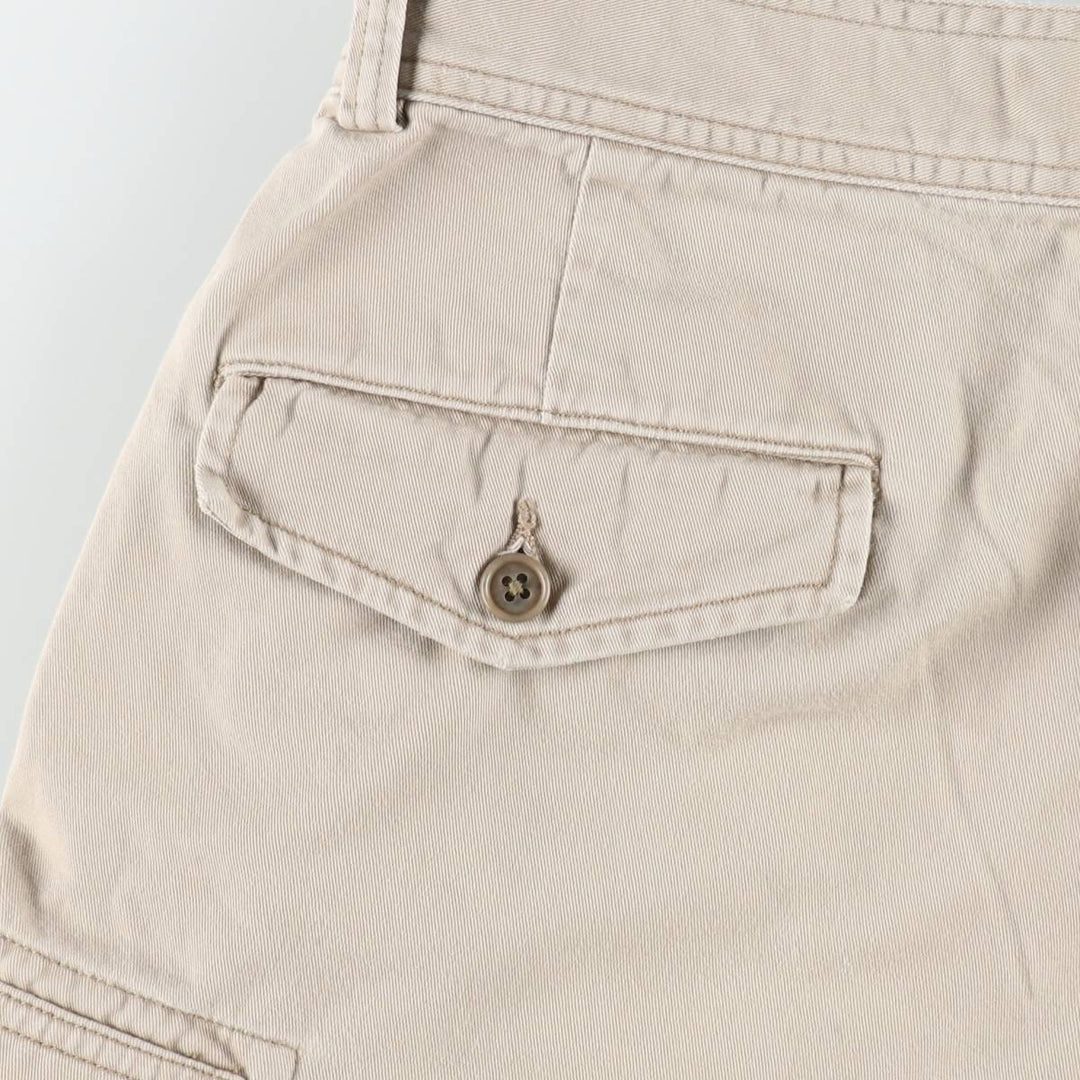 Ralph Lauren POLO by Ralph Lauren cargo shorts, half pants, men's size w33 cotton Beige type Vintage Second Hand