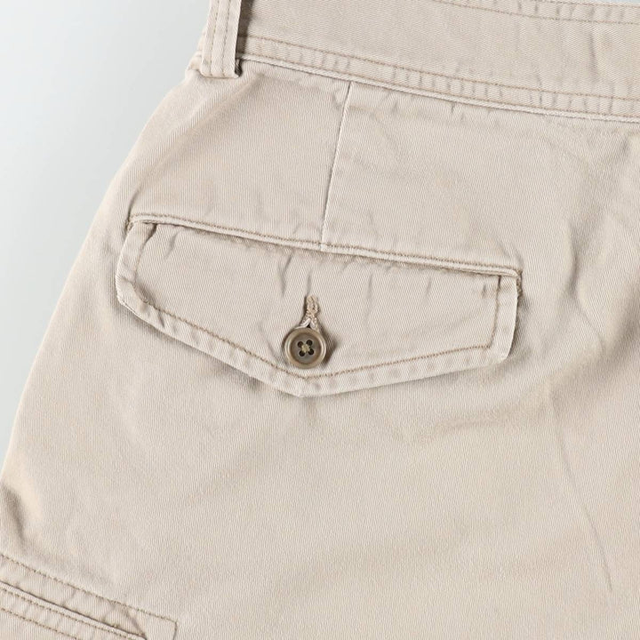 Ralph Lauren POLO by Ralph Lauren cargo shorts, half pants, men's size w33 cotton Beige type Vintage Second Hand