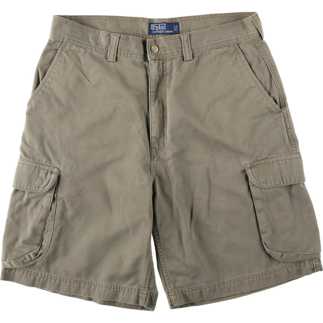 Ralph Lauren POLO by Ralph Lauren cargo shorts, short pants, men's w35 equivalent cotton Khaki type Vintage Second Hand