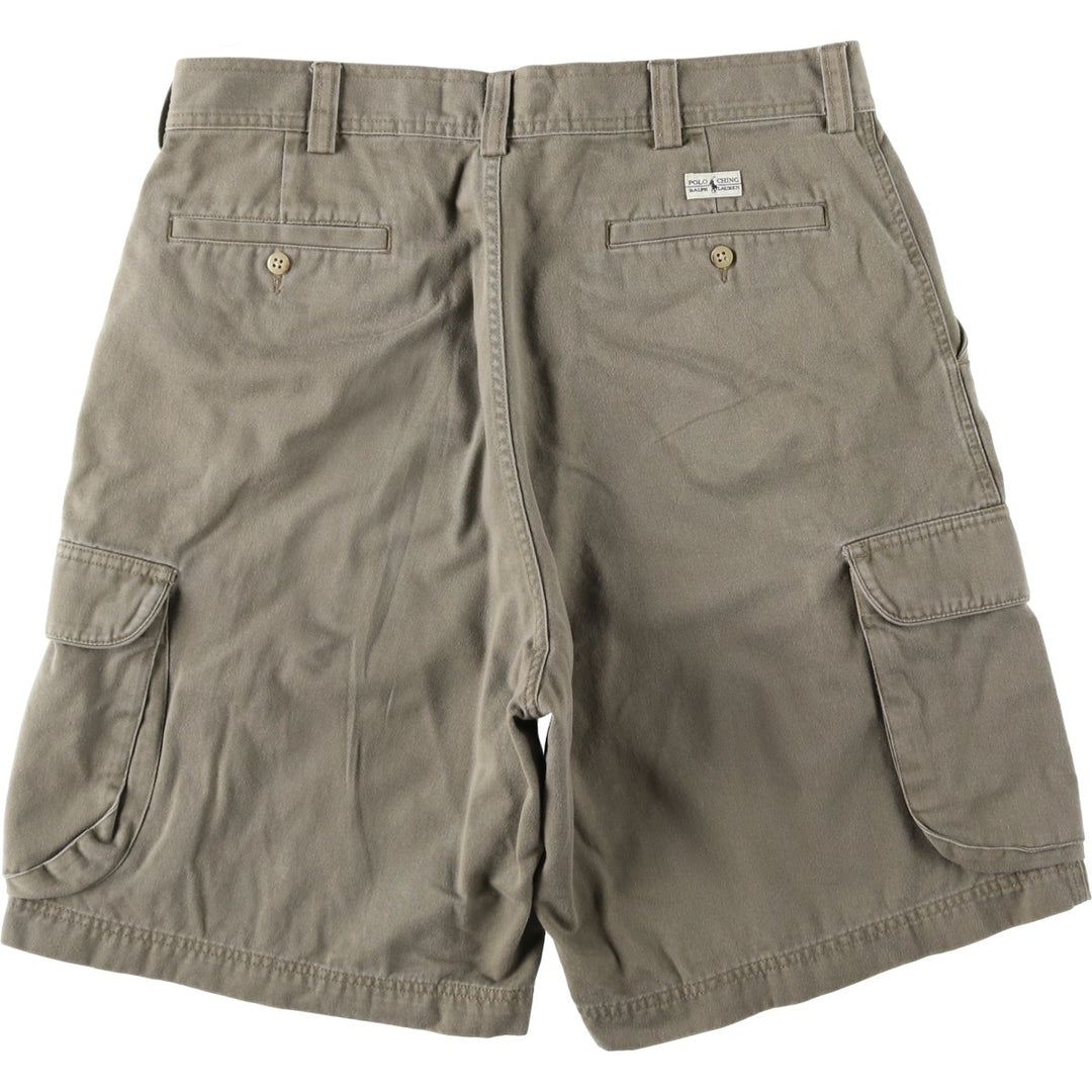 Ralph Lauren POLO by Ralph Lauren cargo shorts, short pants, men's w35 equivalent cotton Khaki type Vintage Second Hand