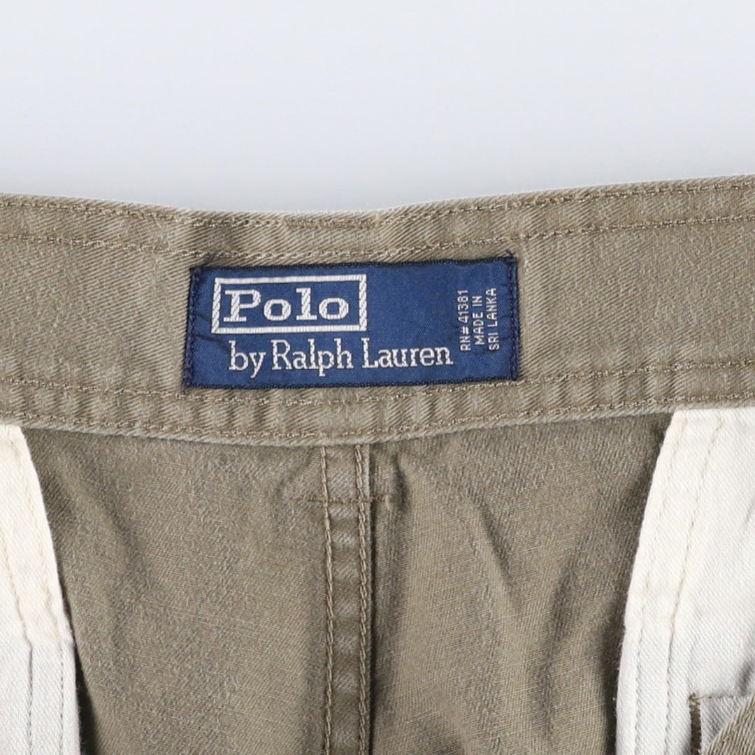 Ralph Lauren POLO by Ralph Lauren cargo shorts, short pants, men's w35 equivalent cotton Khaki type Vintage Second Hand