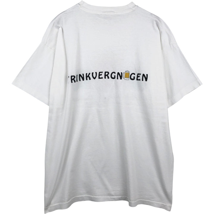 90'S Fruit of the Loom printed T-shirt, made in the USA, men's XXL, vintage cotton white type Vintage Second Hand