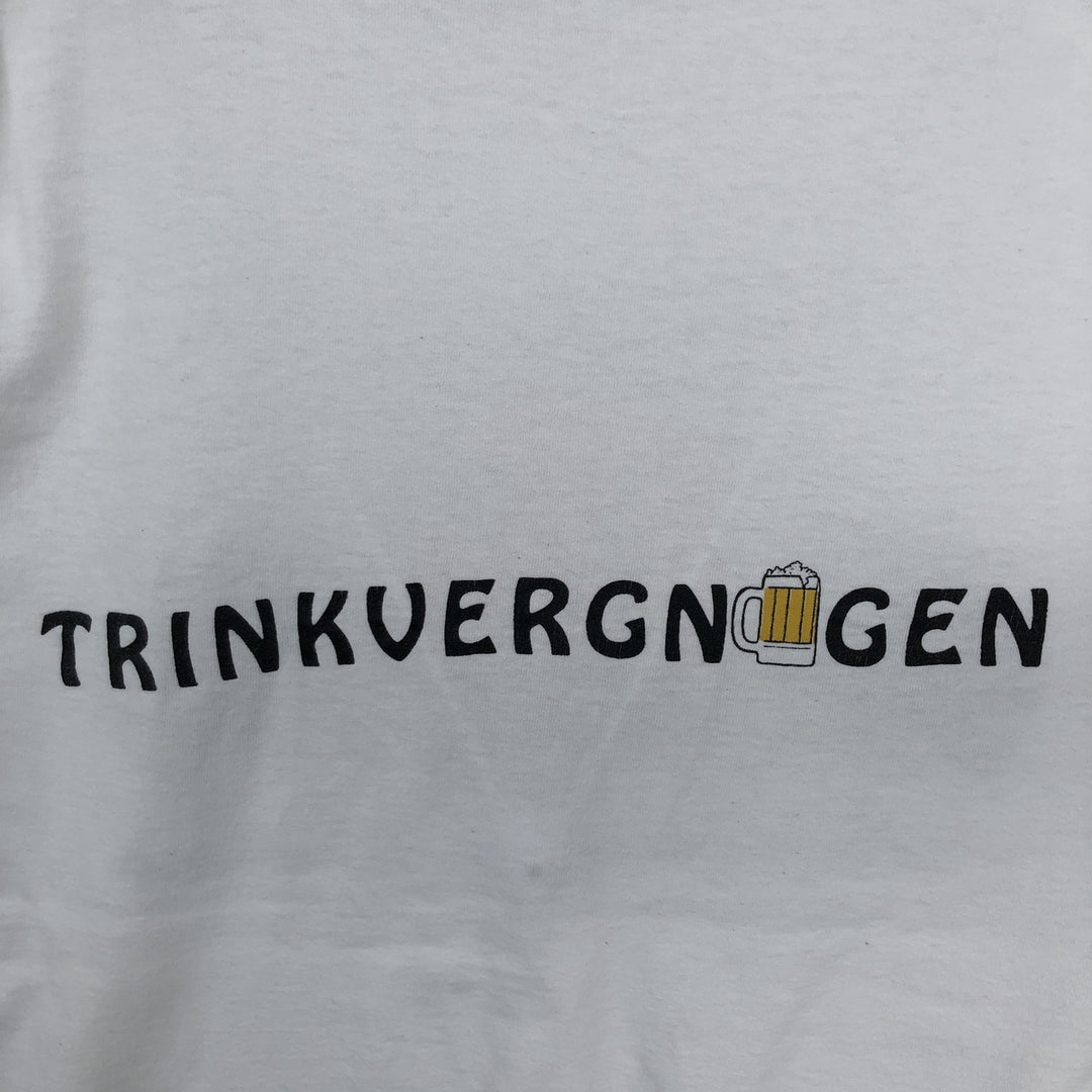 90'S Fruit of the Loom printed T-shirt, made in the USA, men's XXL, vintage cotton white type Vintage Second Hand