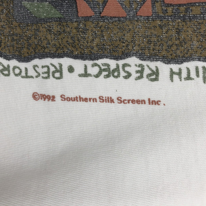 90'S Vintage Printed T-Shirt, Men's XL unclear white type Vintage Second Hand