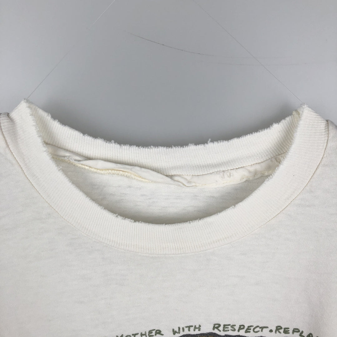 90'S Vintage Printed T-Shirt, Men's XL unclear white type Vintage Second Hand