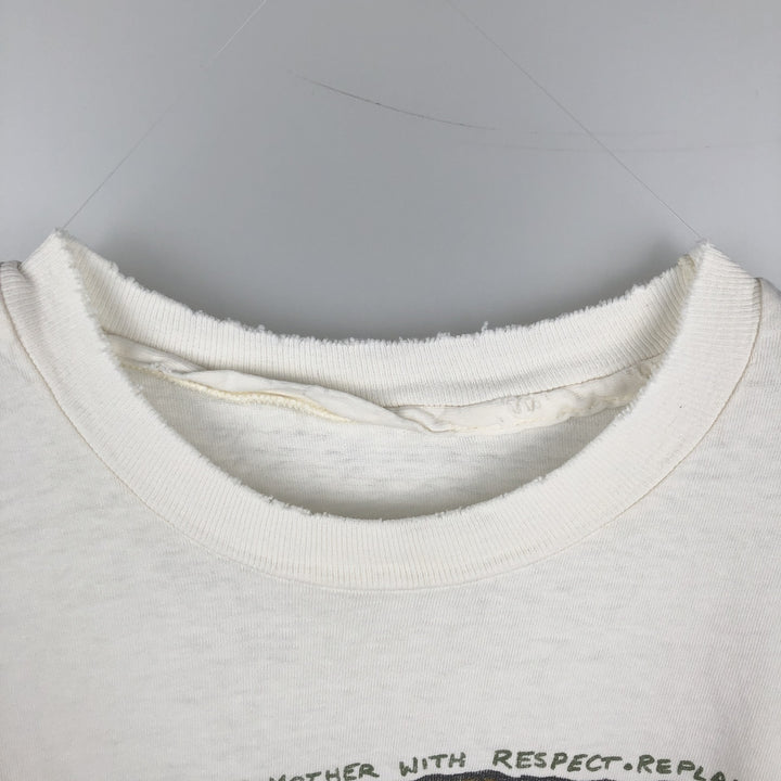 90'S Vintage Printed T-Shirt, Men's XL unclear white type Vintage Second Hand