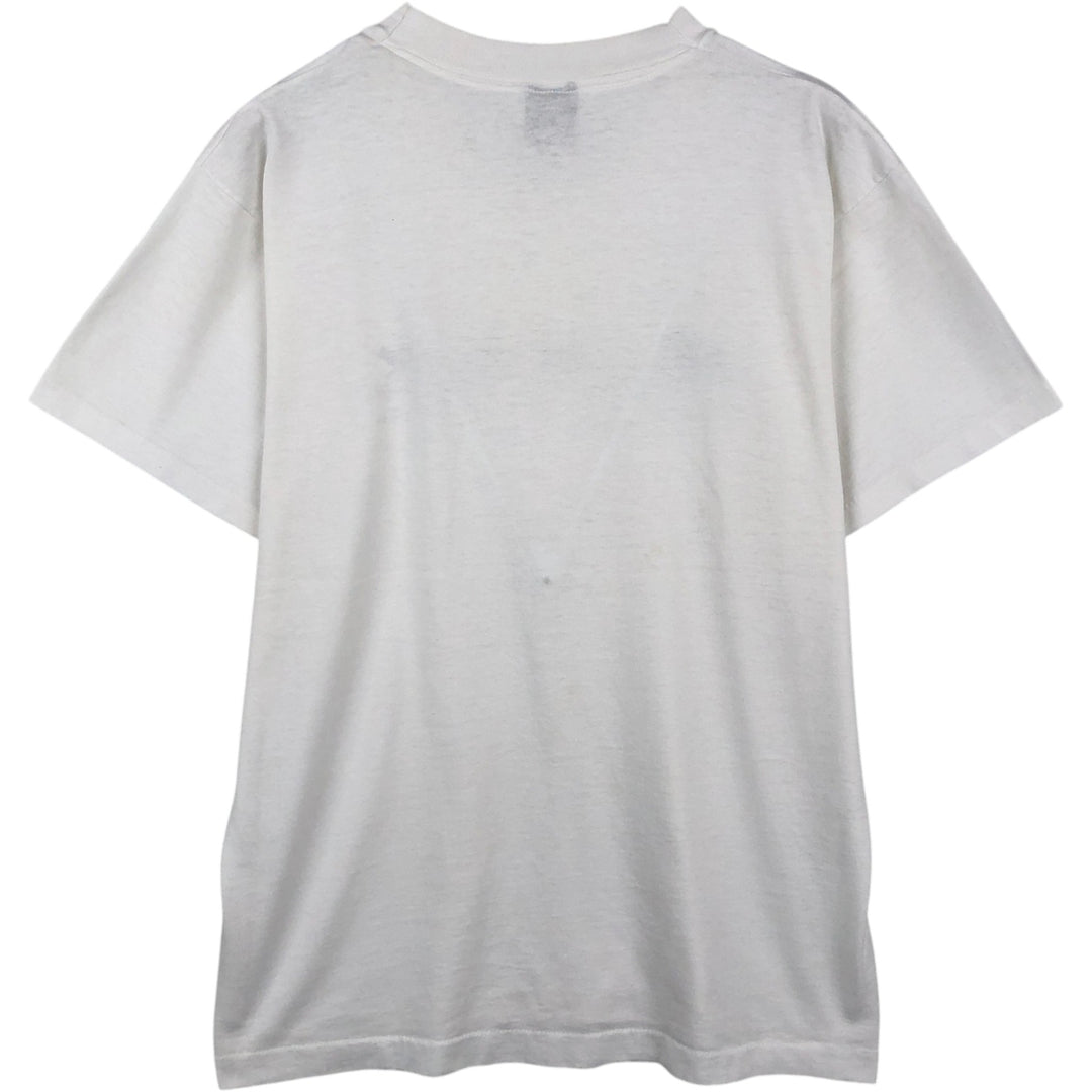 Vintage 90'S Screen Stars print T-shirt, Made in Canada, Men's Size L cotton white type Vintage Second Hand