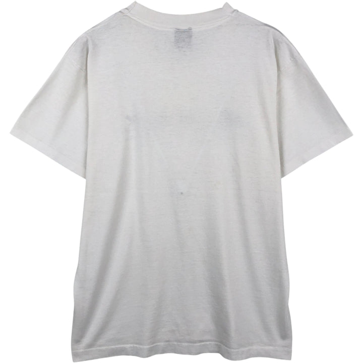 Vintage 90'S Screen Stars print T-shirt, Made in Canada, Men's Size L cotton white type Vintage Second Hand
