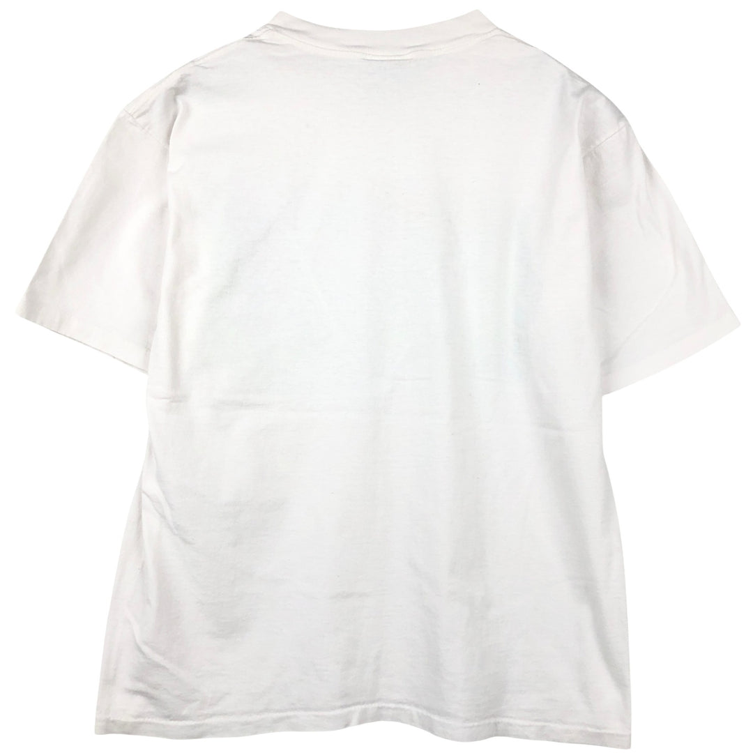 90'S AllSport LESLIE MCGUIRK Art T-Shirt, Made in USA, Men's Size L (Equivalent), Vintage cotton white type Vintage Second Hand