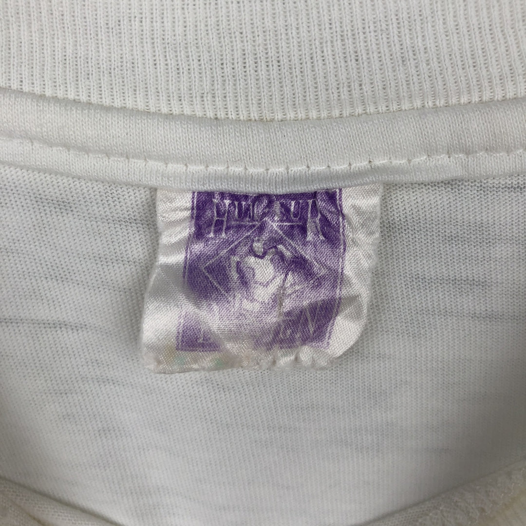 90'S HUMEUR DESIGN Printed T-Shirt, Men's Size M (approx.), Vintage cotton white type Vintage Second Hand