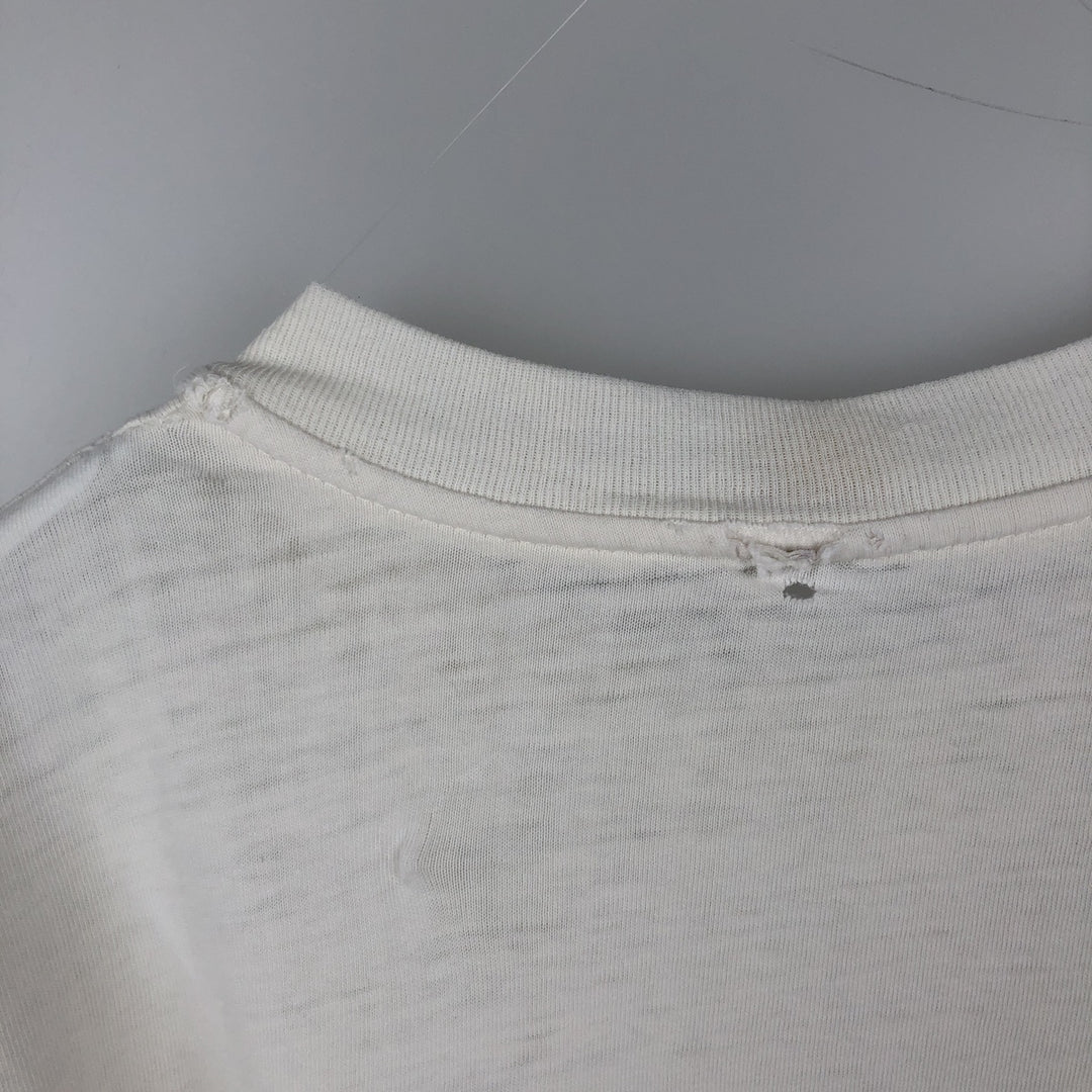 90'S HUMEUR DESIGN Printed T-Shirt, Men's Size M (approx.), Vintage cotton white type Vintage Second Hand