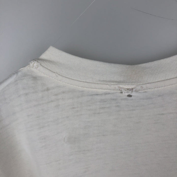 90'S HUMEUR DESIGN Printed T-Shirt, Men's Size M (approx.), Vintage cotton white type Vintage Second Hand