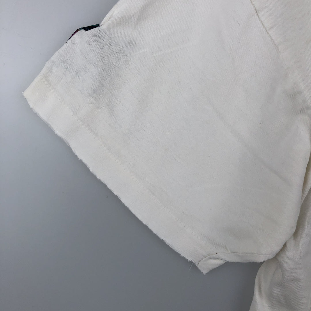 90'S HUMEUR DESIGN Printed T-Shirt, Men's Size M (approx.), Vintage cotton white type Vintage Second Hand