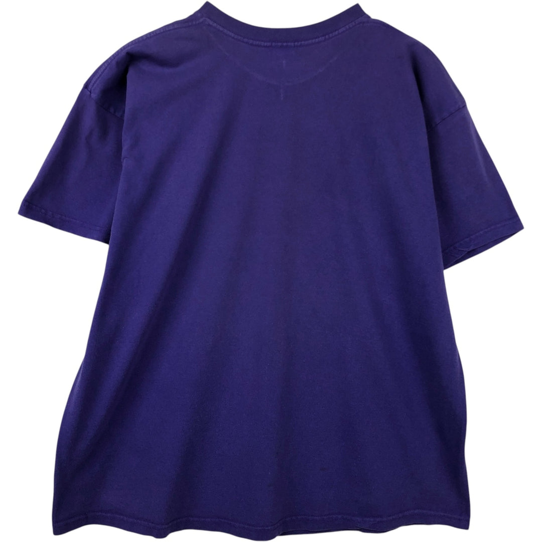 Mickey Unlimited MICKEY MOUSE Mickey Mouse Character Print T-Shirt (Men's Size L) cotton purple type Vintage Second Hand