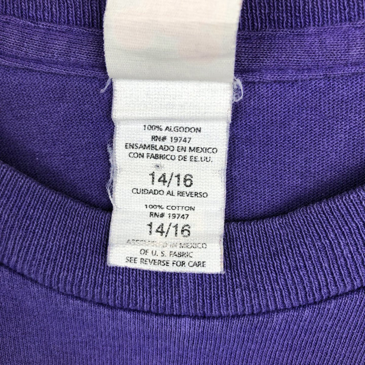 Mickey Unlimited MICKEY MOUSE Mickey Mouse Character Print T-Shirt (Men's Size L) cotton purple type Vintage Second Hand