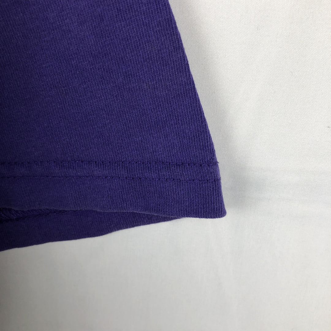 Mickey Unlimited MICKEY MOUSE Mickey Mouse Character Print T-Shirt (Men's Size L) cotton purple type Vintage Second Hand