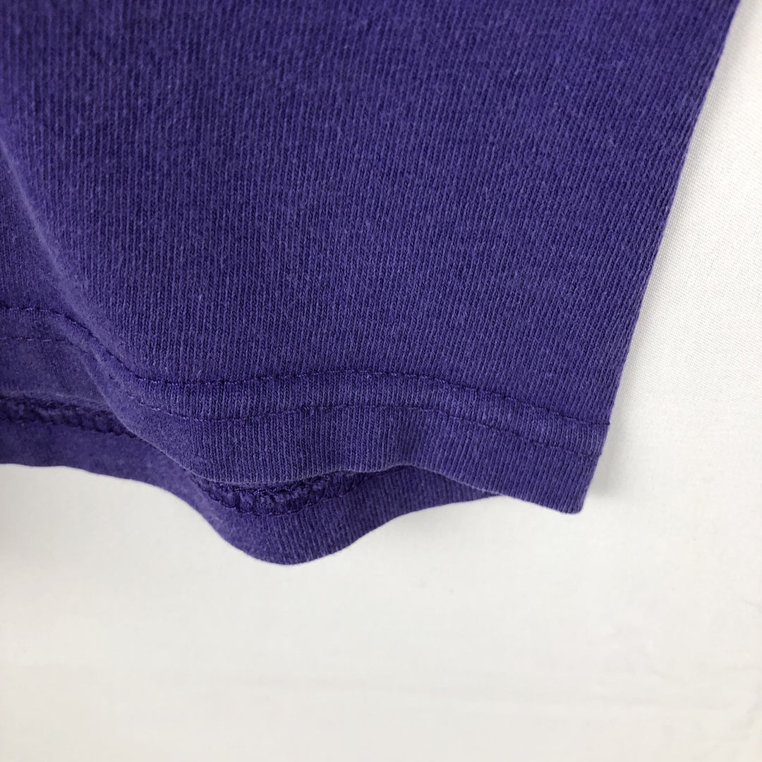 Mickey Unlimited MICKEY MOUSE Mickey Mouse Character Print T-Shirt (Men's Size L) cotton purple type Vintage Second Hand
