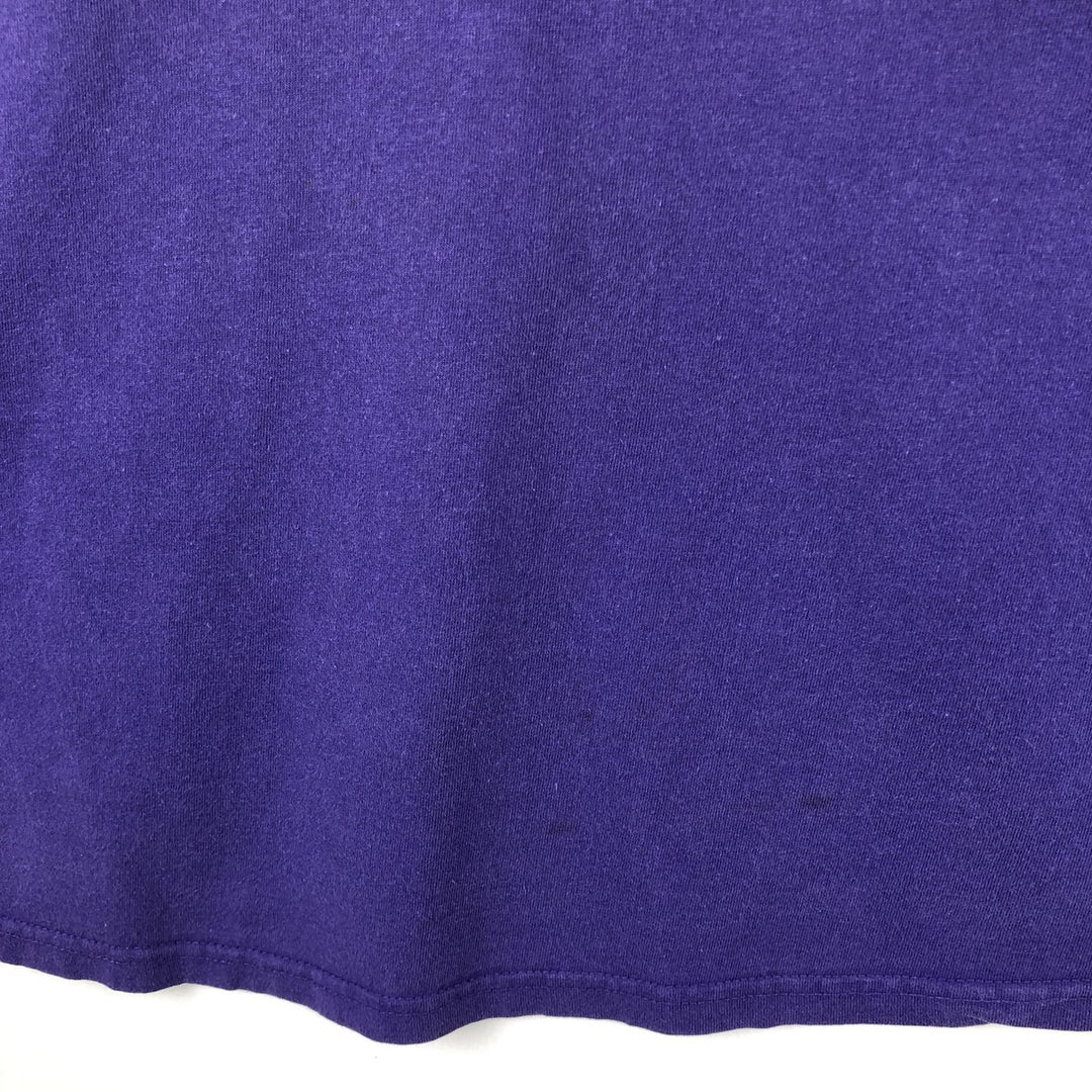 Mickey Unlimited MICKEY MOUSE Mickey Mouse Character Print T-Shirt (Men's Size L) cotton purple type Vintage Second Hand