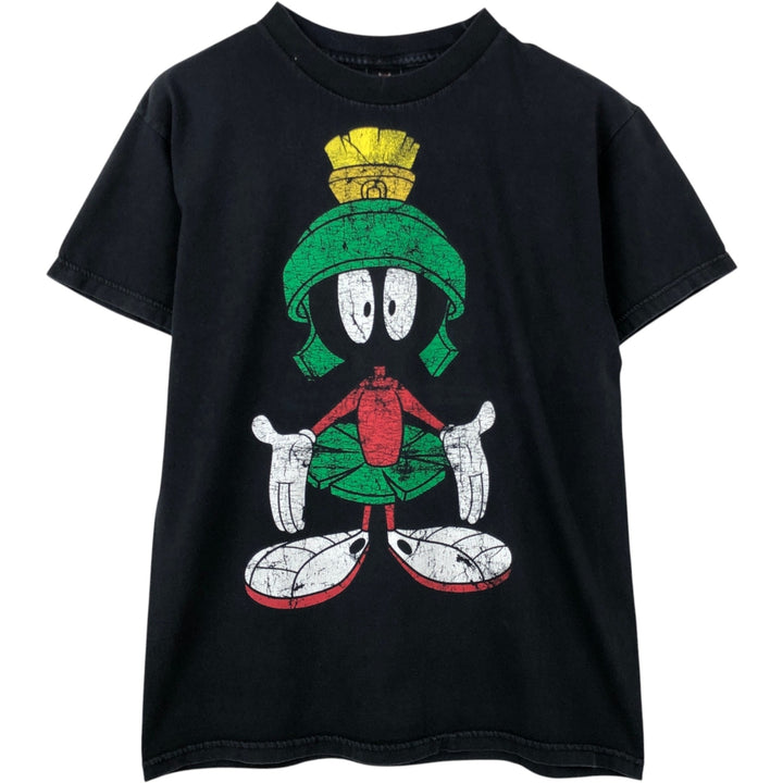 2000'S Looney Tunes Marvin the Martian Character Print T-Shirt, Men's Size XL (approx.) unclear black type Vintage Second Hand