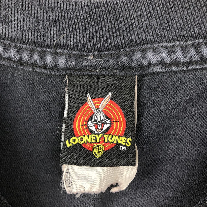 2000'S Looney Tunes Marvin the Martian Character Print T-Shirt, Men's Size XL (approx.) unclear black type Vintage Second Hand