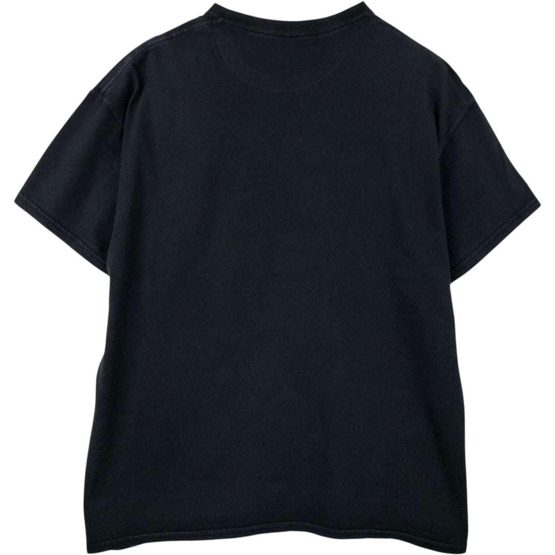 BLEACH anime character print T-shirt, men's size XL unclear black type Vintage Second Hand