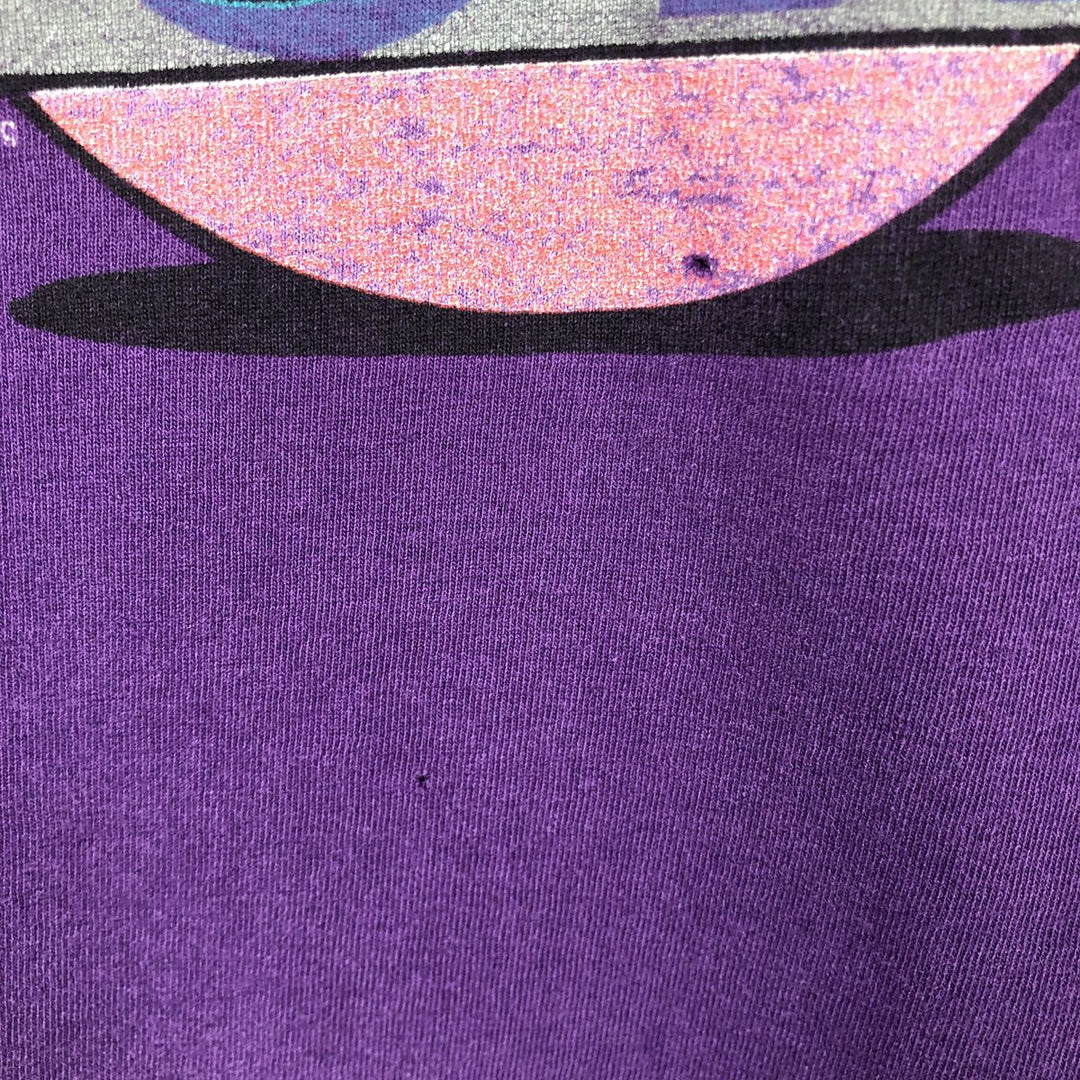 90'S Sherry's Best MICKEY MOUSE Mickey Mouse Character Print T-Shirt, Made in USA, Men's Size L (Equivalent), Vintage cotton purple type Vintage Second Hand