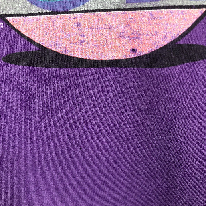 90'S Sherry's Best MICKEY MOUSE Mickey Mouse Character Print T-Shirt, Made in USA, Men's Size L (Equivalent), Vintage cotton purple type Vintage Second Hand