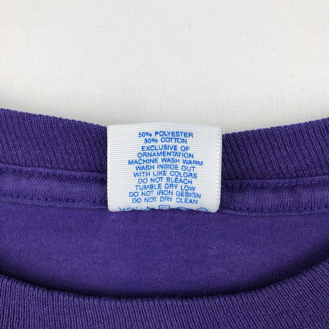 80'S Velva Sheen Mickey Mouse Character Print T-Shirt, Made in USA, Men's XL (approx.) Vintage polyester purple type Vintage Second Hand