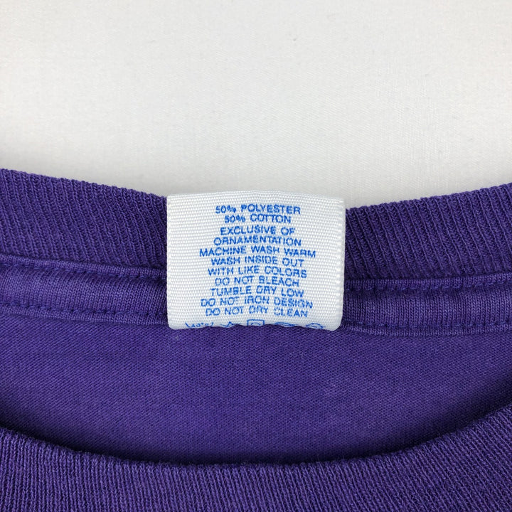 80'S Velva Sheen Mickey Mouse Character Print T-Shirt, Made in USA, Men's XL (approx.) Vintage polyester purple type Vintage Second Hand