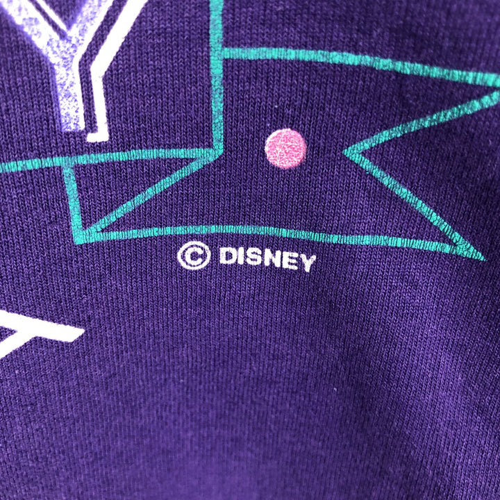 80'S Velva Sheen Mickey Mouse Character Print T-Shirt, Made in USA, Men's XL (approx.) Vintage polyester purple type Vintage Second Hand