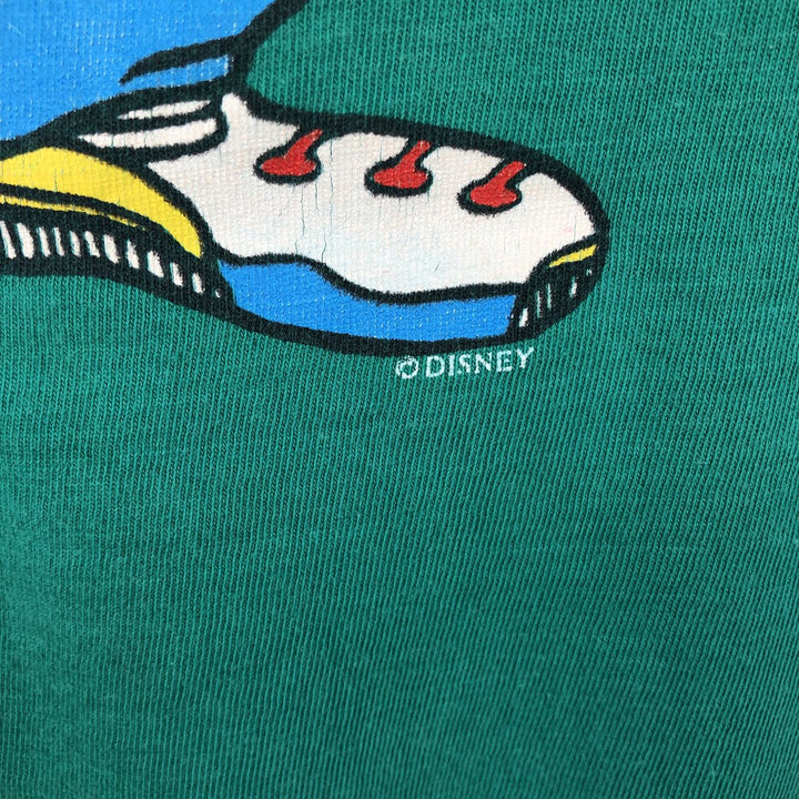 90'S MICKEY UNLIMITED GOOFY character print T-shirt, men's size M equivalent, vintage. cotton green type Vintage Second Hand