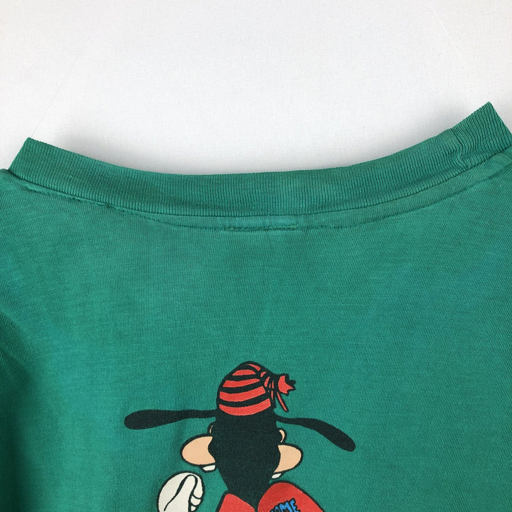 90'S MICKEY UNLIMITED GOOFY character print T-shirt, men's size M equivalent, vintage. cotton green type Vintage Second Hand