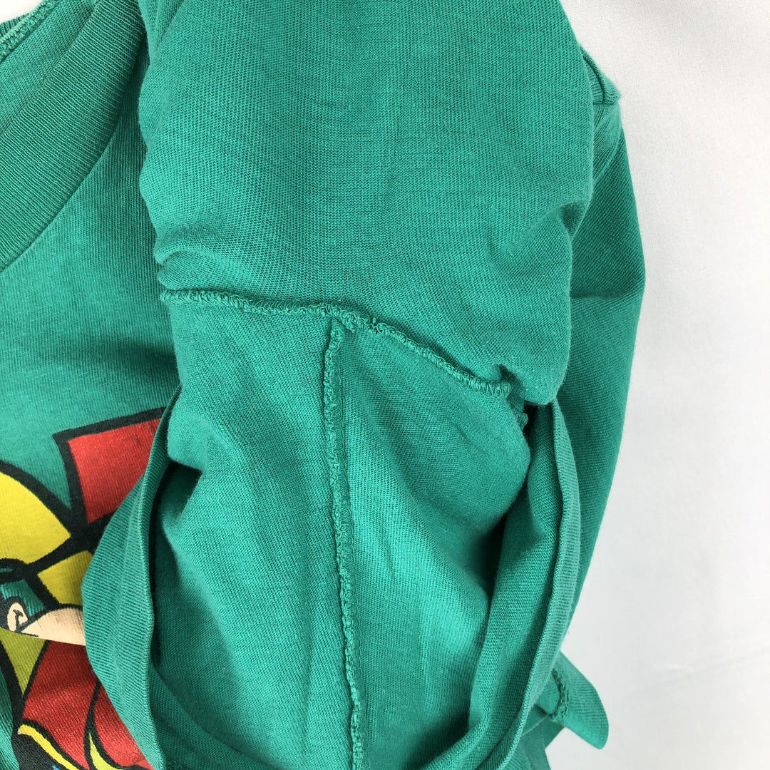 90'S MICKEY UNLIMITED GOOFY character print T-shirt, men's size M equivalent, vintage. cotton green type Vintage Second Hand