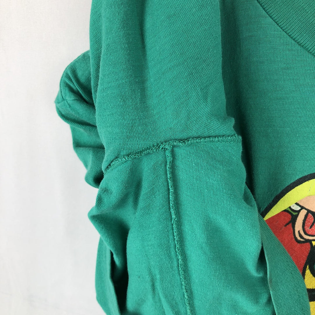 90'S MICKEY UNLIMITED GOOFY character print T-shirt, men's size M equivalent, vintage. cotton green type Vintage Second Hand