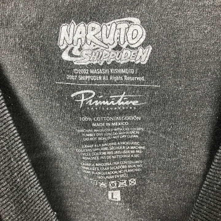 NARUTO SHIPPUDEN Orochimaru Anime Character Print T-Shirt (Men's Size L) cotton black type Vintage Second Hand