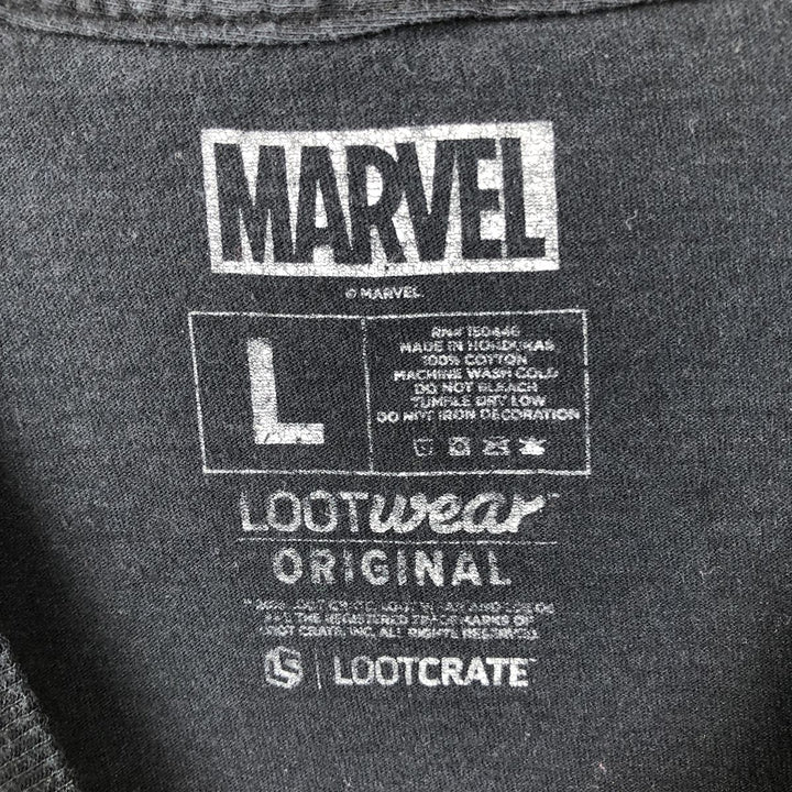 Marvel Spider-Man Venom Character Print T-Shirt, Men's Size L (approx.) cotton black type Vintage Second Hand