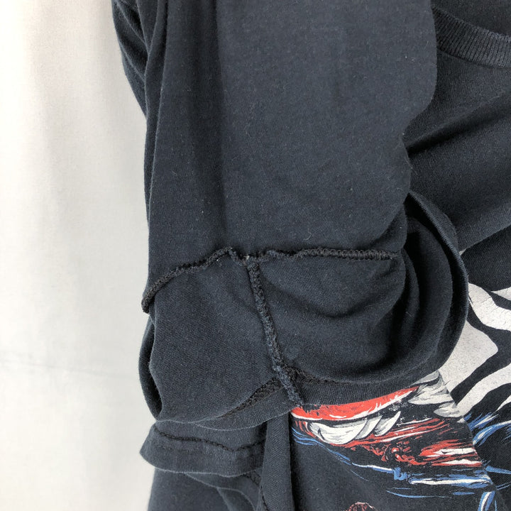 Marvel Spider-Man Venom Character Print T-Shirt, Men's Size L (approx.) cotton black type Vintage Second Hand